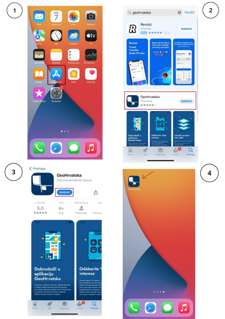 GeoHrvatska na Apple Store